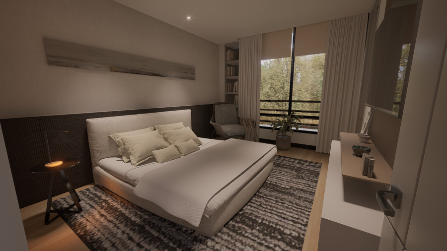habitaciones grandes vistas con  baño y vestidor