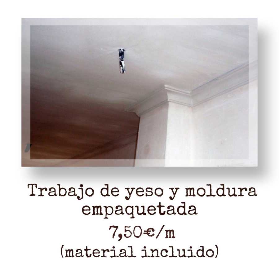 Trabajo de yeso y molduras