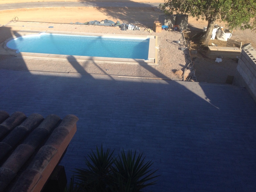 Acabado piscina solera 