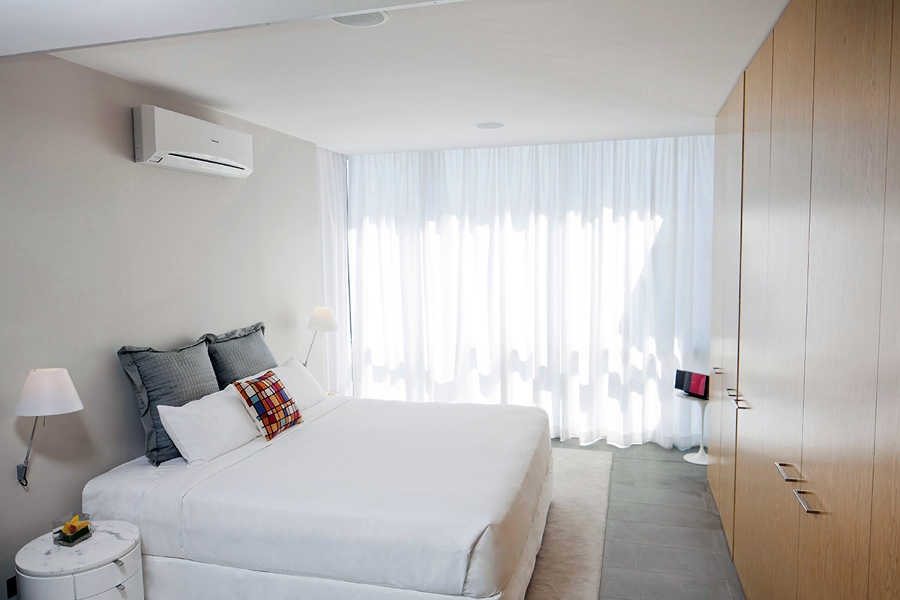 Aire acondicionado en dormitorio
