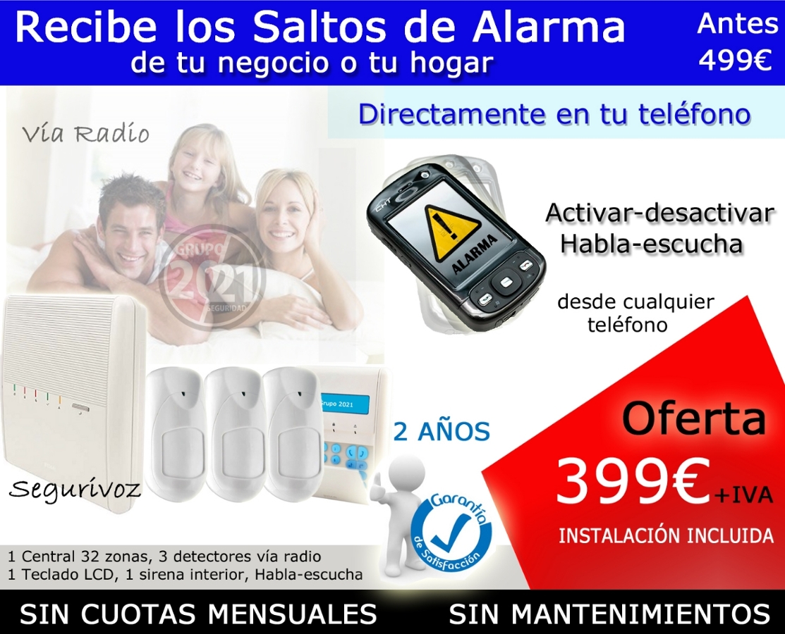 Alarma vía radio