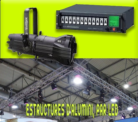 Alquiler focos recorte y dimmers