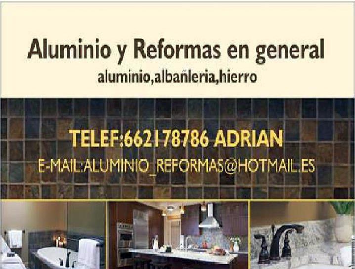 aluminio y reformas