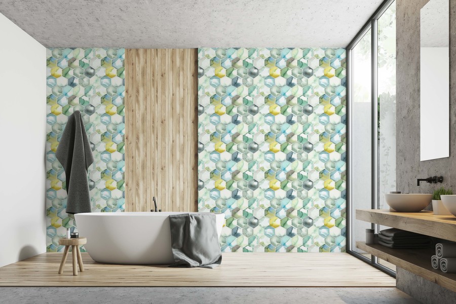 Papel Pintado Exagon