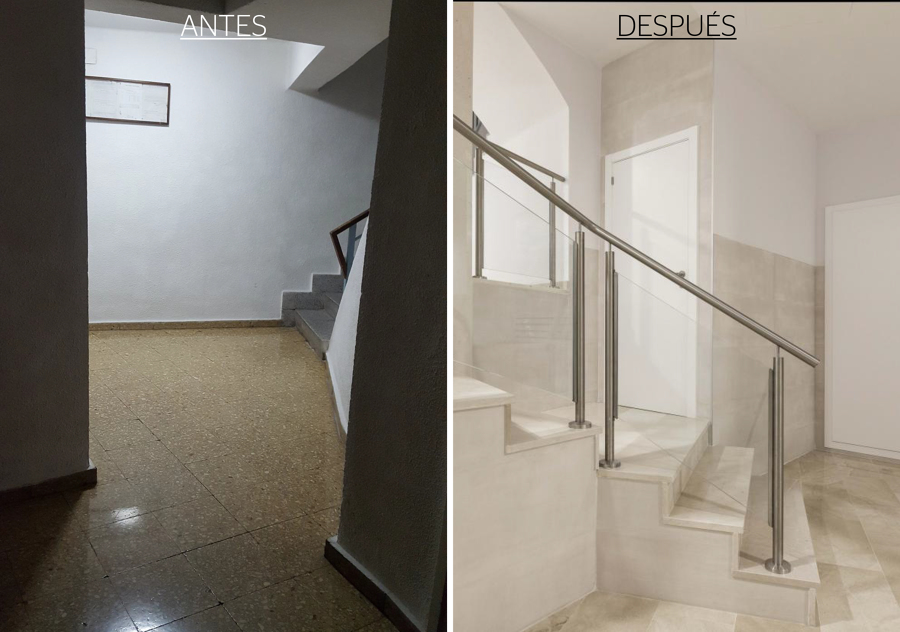 Obra escaleras
