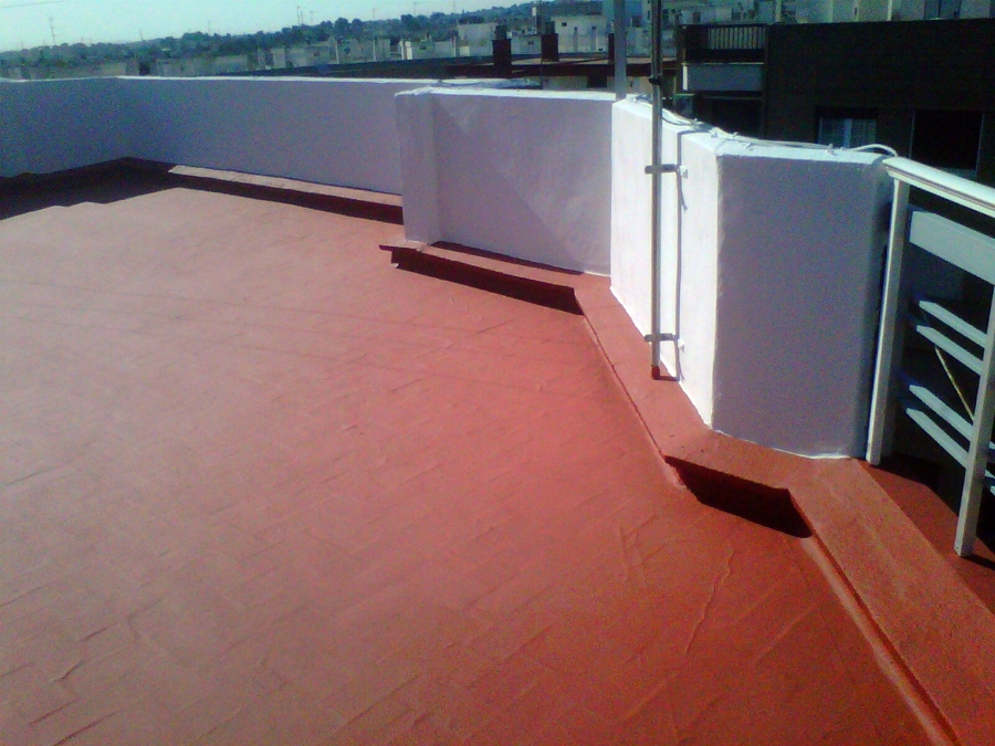 antigoteras en terraza