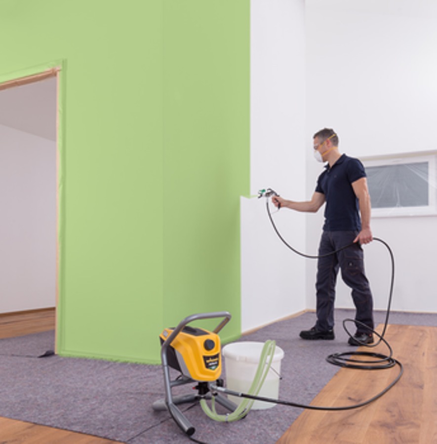 Aplicación de Pintura con Maquina