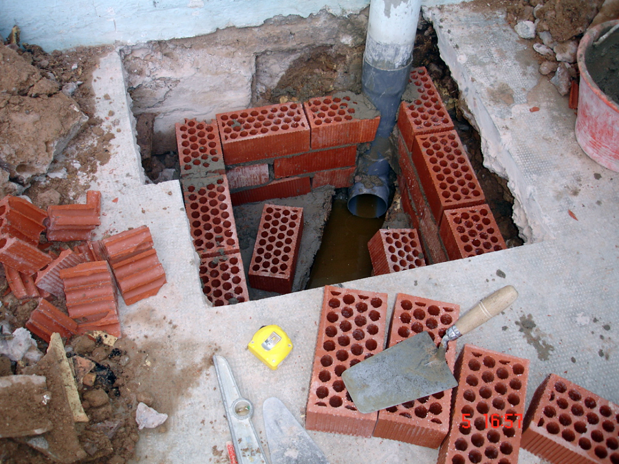 ARQUETA PIE BAJANTE