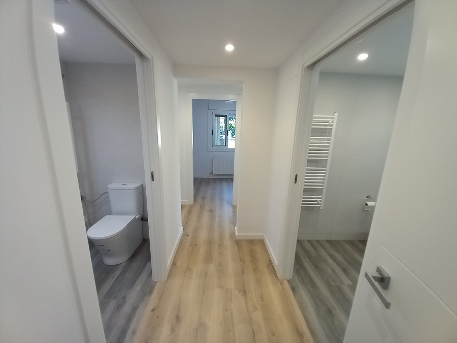Pasillos a baños