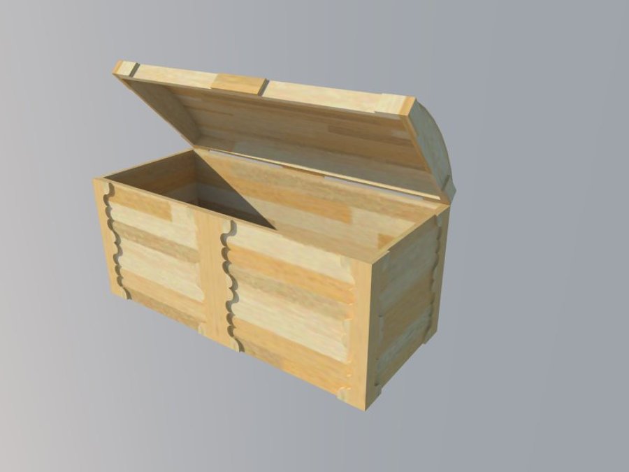 Baúl exterior pino