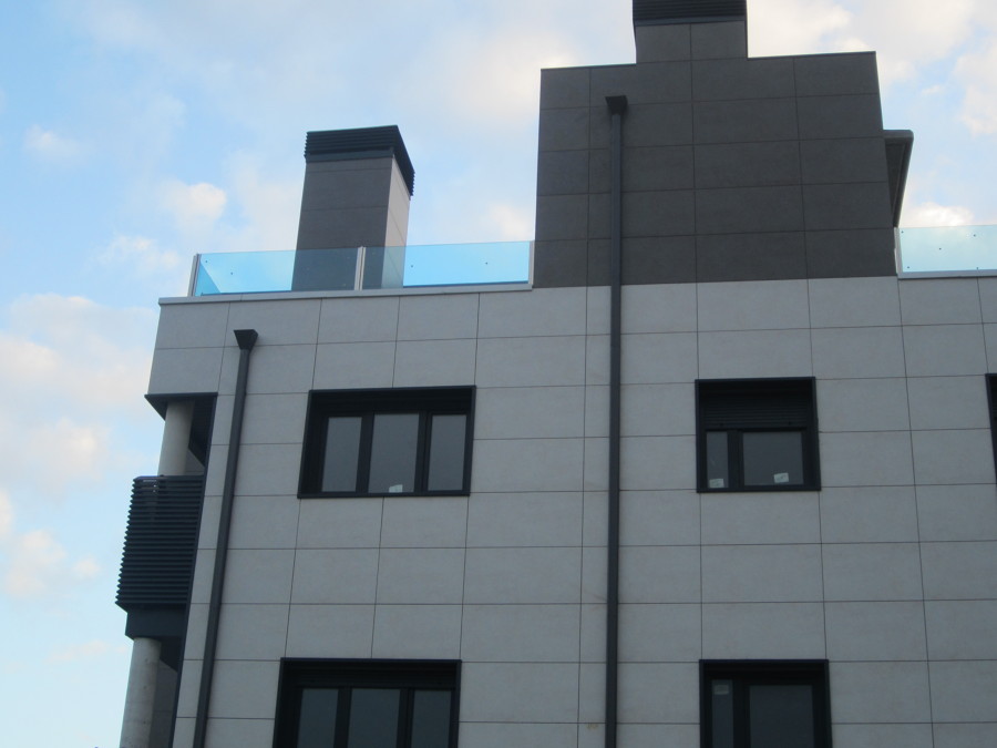 Bajantes edificio en el sardinero