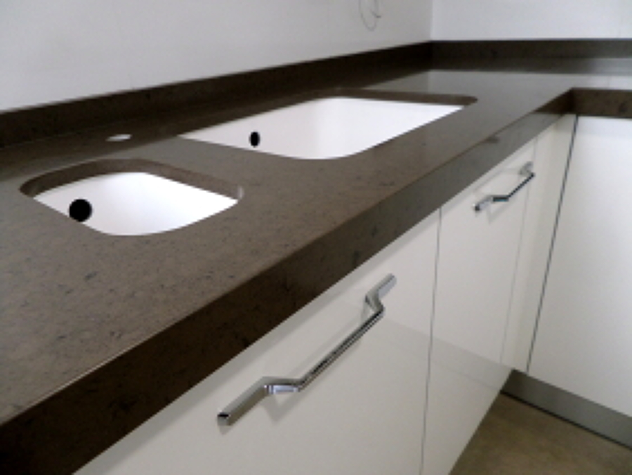 BANCADA DE COCINA EN SILESTONE AMAZON- MARMOLES MONSERRAT 625316705 - 960703037