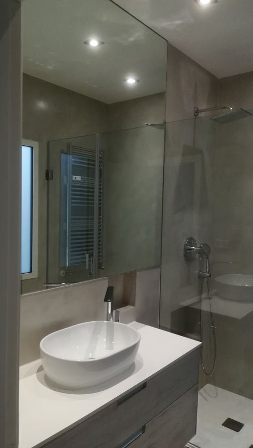 Baño de microcemento