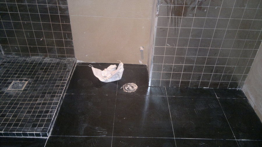 Baño con Plato de obra.