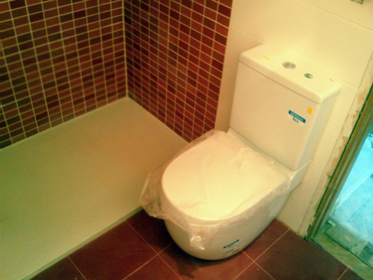 baño rojo