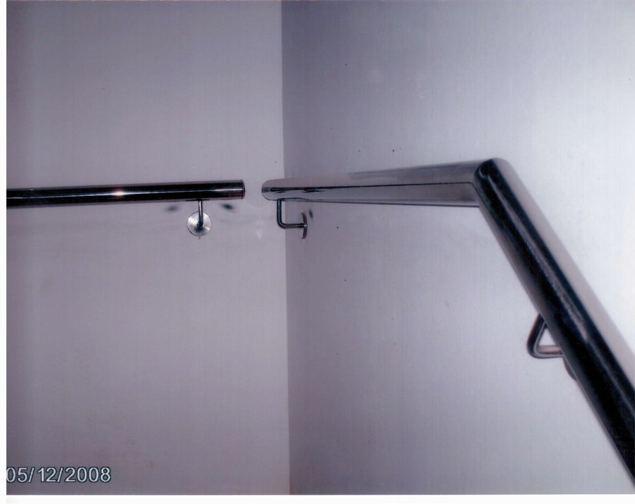 Barandilla inox de pared 