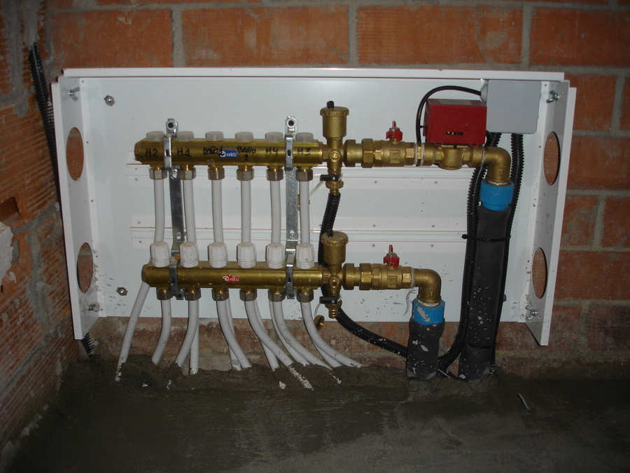 Bateria suelo radiante