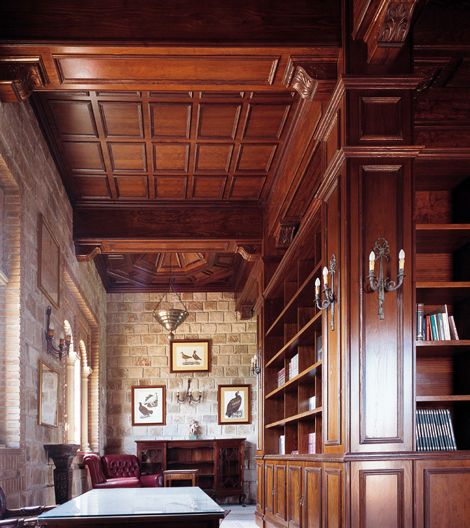 Biblioteca madera  a medida