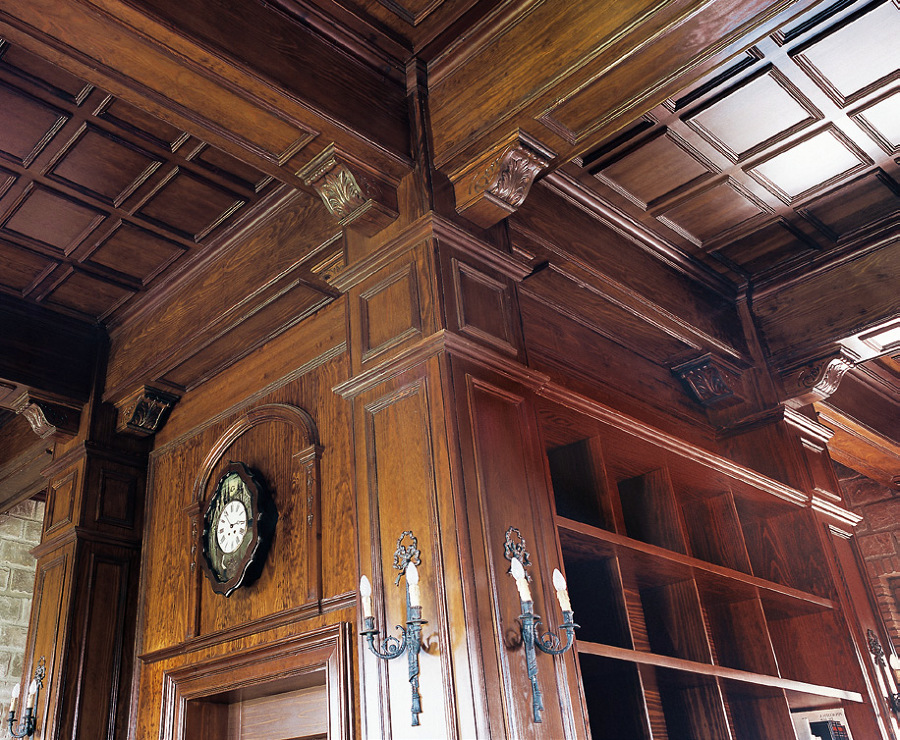 Biblioteca madera  a medida