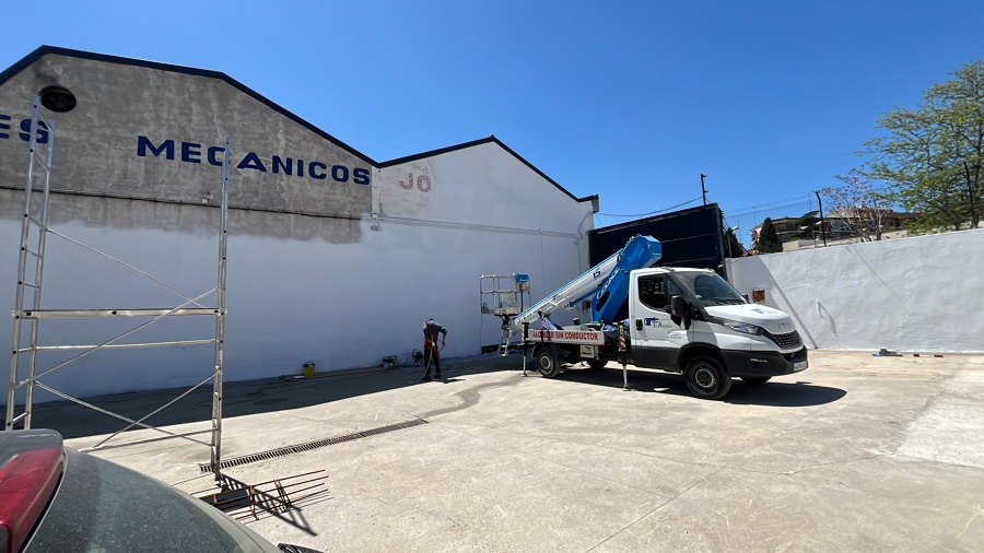 Proceso de pintura exterior