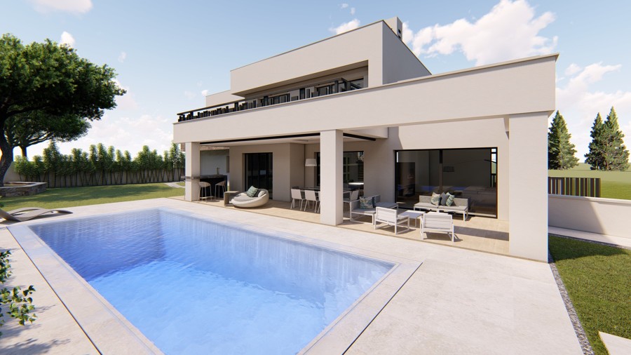 Vivienda unifamiliar, paisajismo e interiorismo
