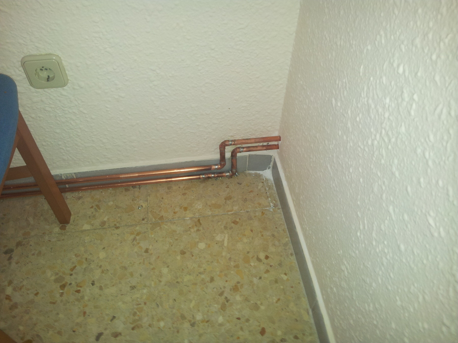 Calefacción monotubo cobre