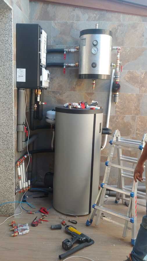 Aerotermia para suelo radiante + ACS