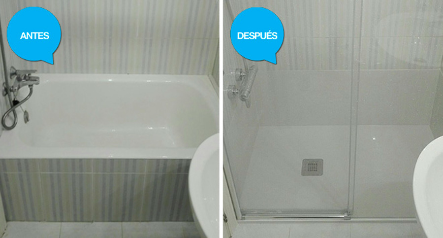 bañera por plato de ducha