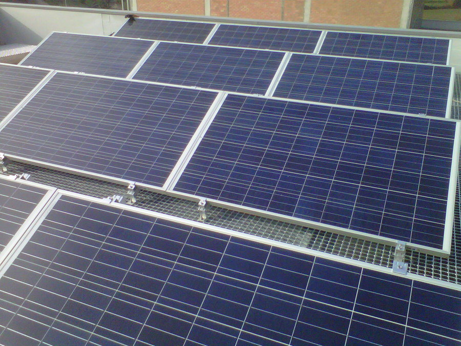 Campo fotovoltaico.