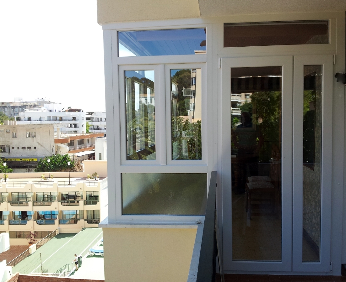 Cerramiento terraza pvc Schüco