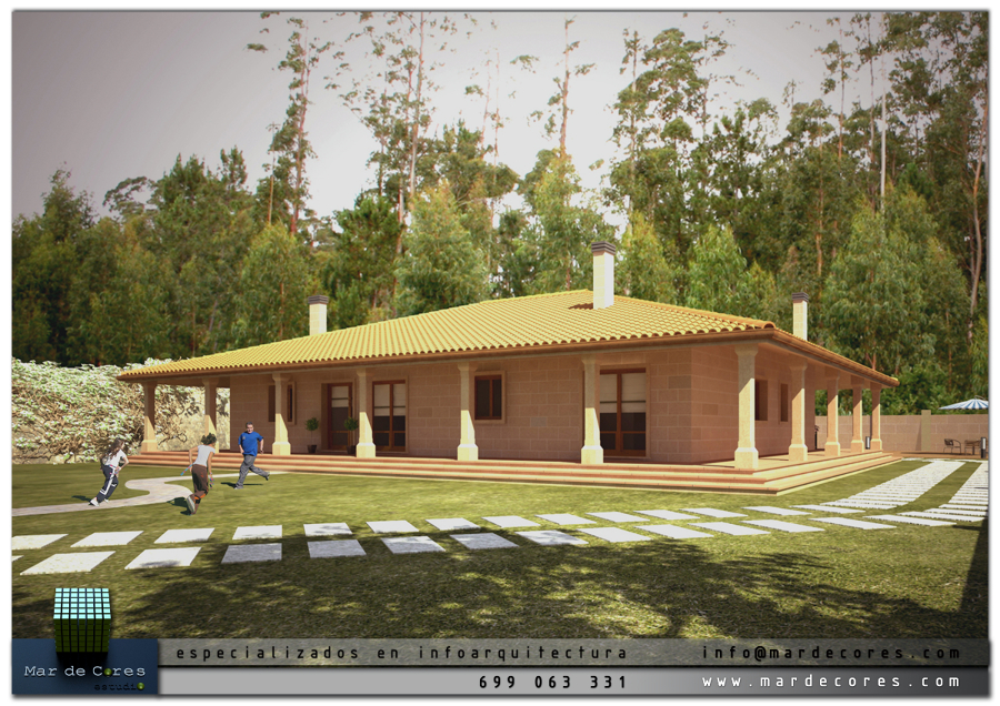 Chalet en 3d