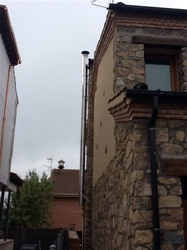 Foto: Chimenea de Leña Insertable para la Calefacción por Agua de