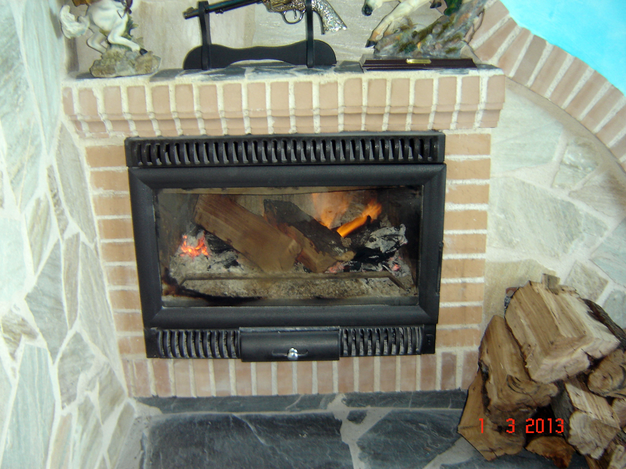 Chiminea en mi casa