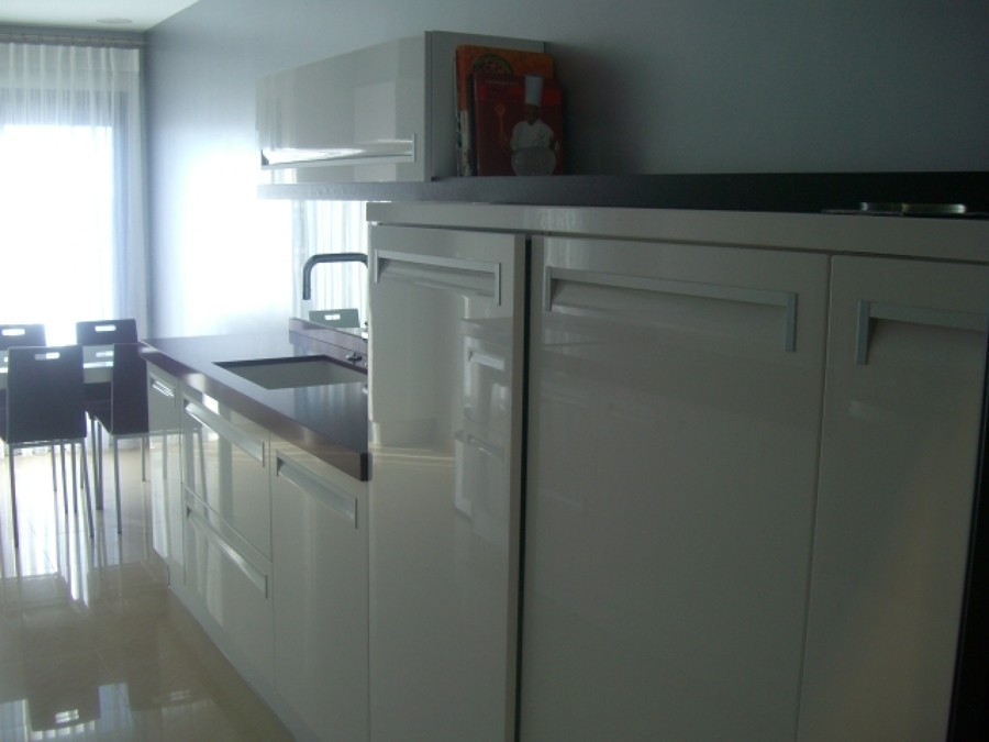 Cocina Blanco Brillo tirador-IN
