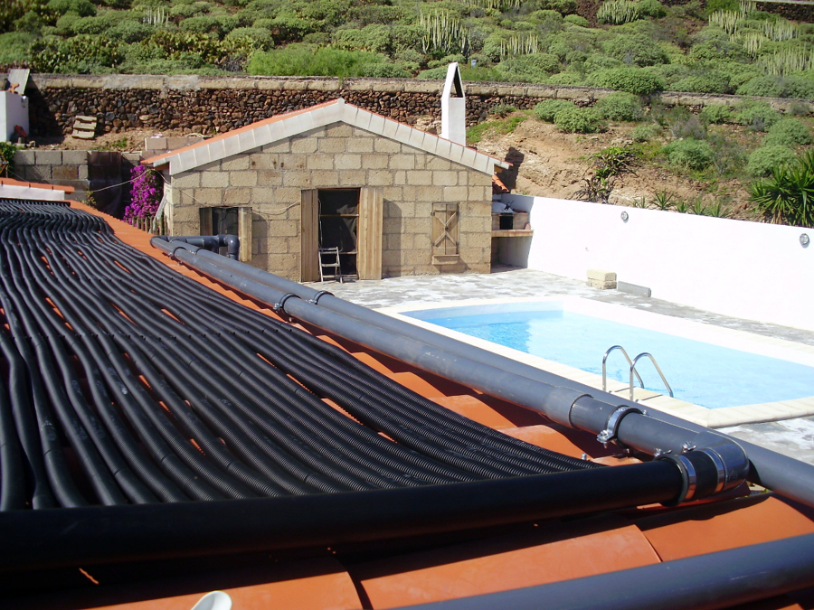 Climatización de piscina vivienda unifamiliar