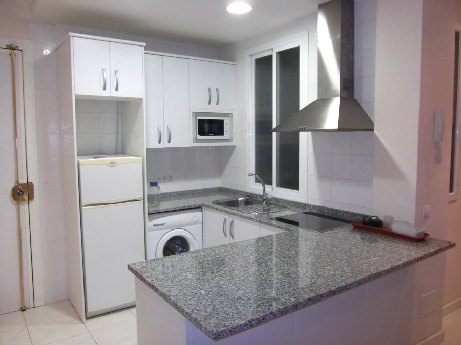 Cocina con peninsula