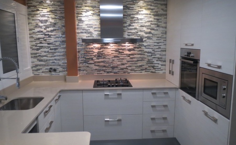 Cocina encimera de resina