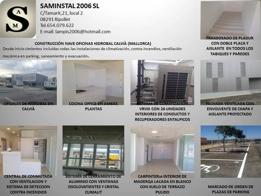 Construcción nave oficinas hidrobal (CALVIÀ-MALLORCA)