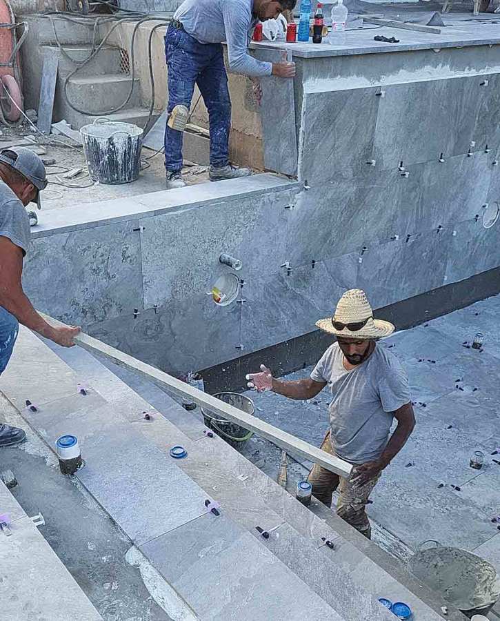 piscina de obra