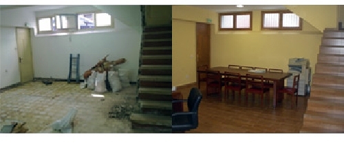 Conversión de local semisótano en despacho
