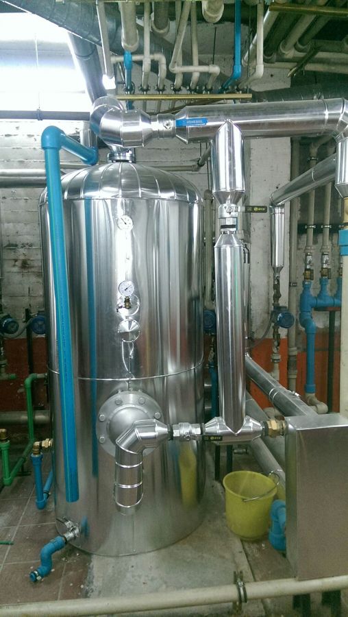 sustitución de agua fría con material de polipropileno