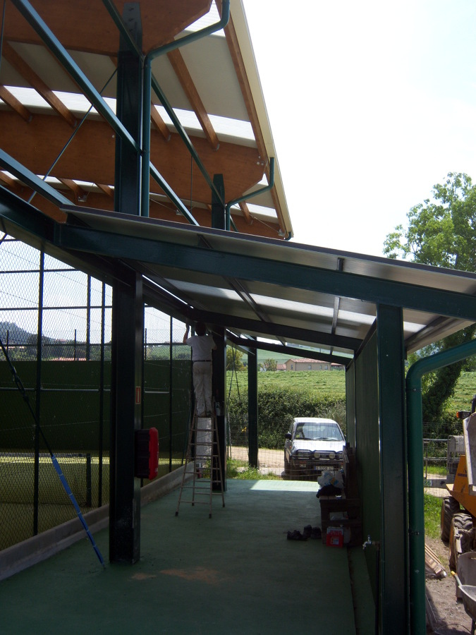 Cubierta de pistas de padel de Meruelo (1)