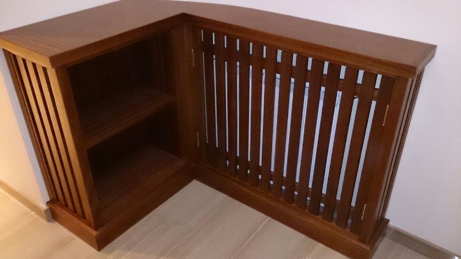 cubreradiadores en madera de sapelly 
