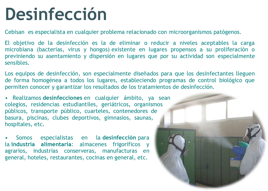DESINFECCIÓN