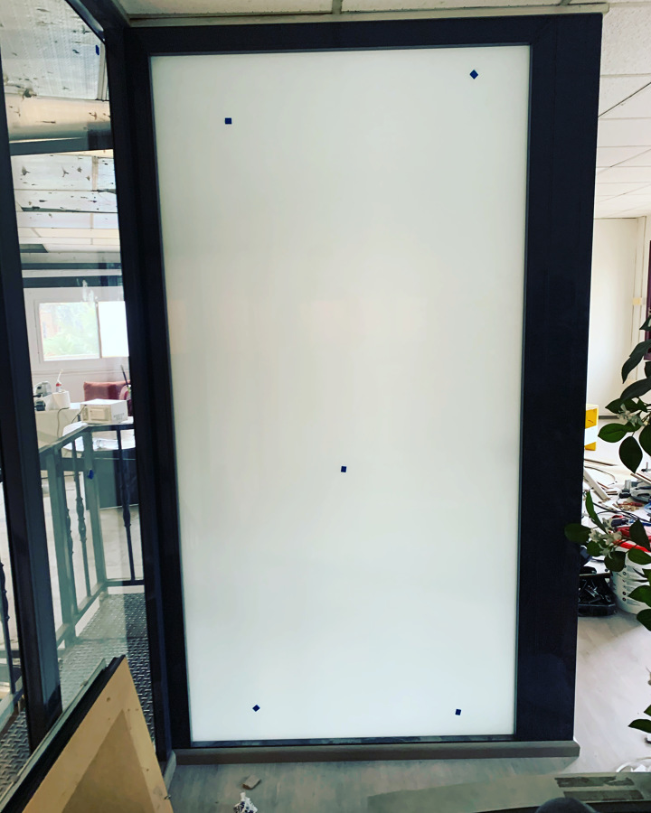 Cristal laminar mate fijo 5+5
