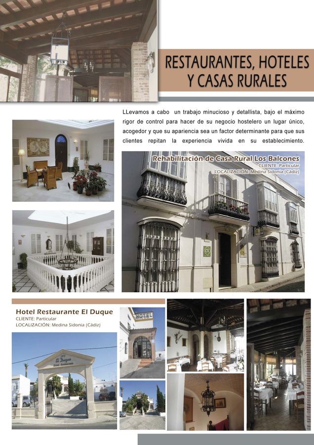 TRABAJOS DE HOTELES Y CASAS RURALES