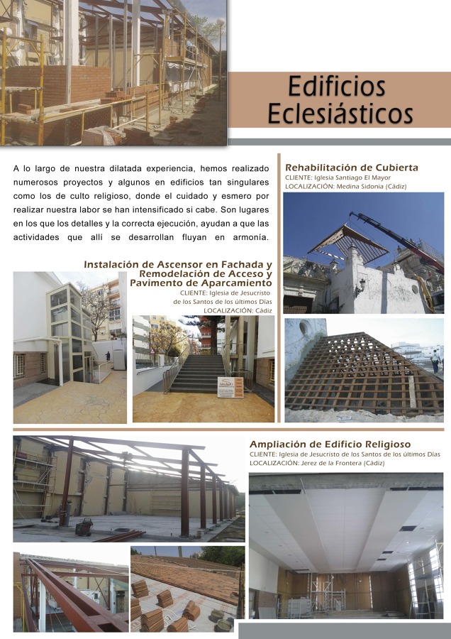 TRABAJOS DE ESPACIOS ECLESIÁSTICOS