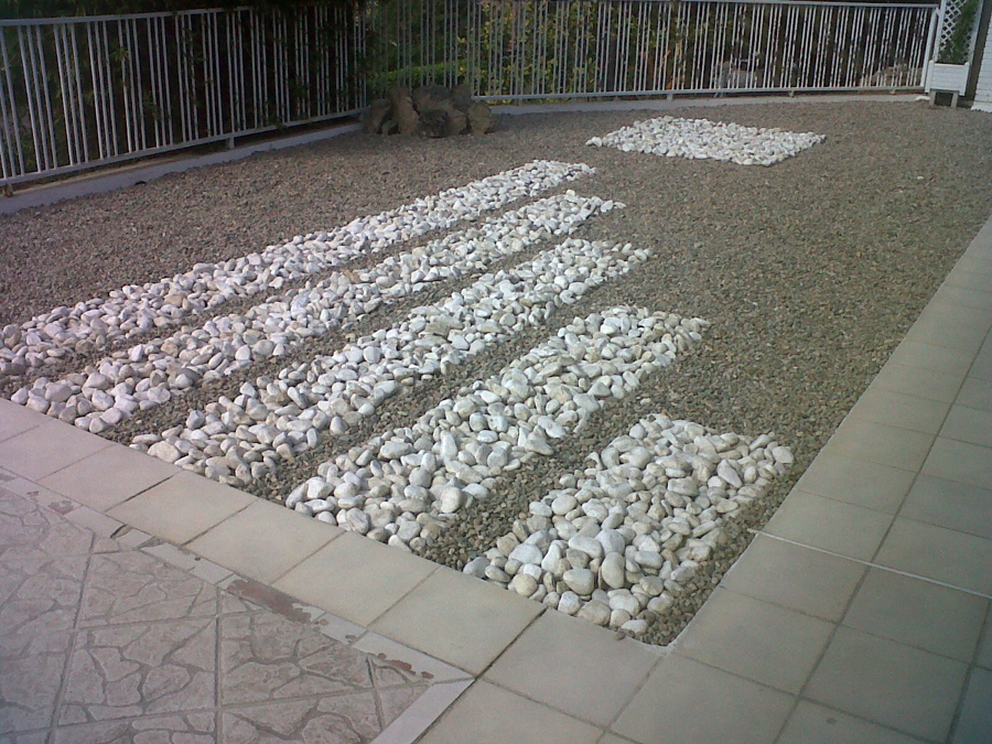 Decoración en jardín.