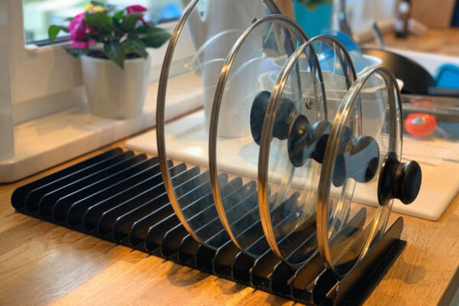 Organizador para las tapas de ollas