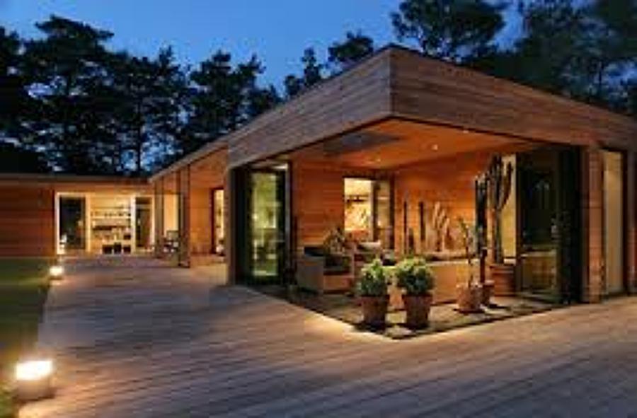 Casa madera minimalista